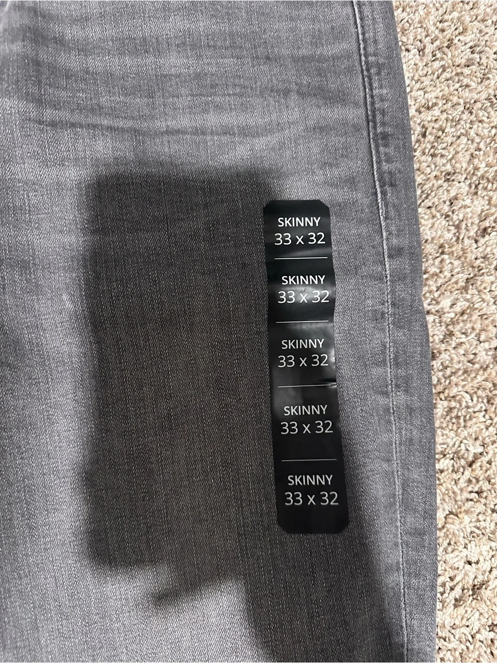 J. Crew Men's Slim Gray Skinny Jeans